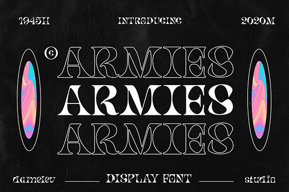 Armies Font: A Display Typeface for Bold Campaigns