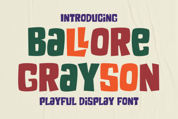 Ballore Grayson: A Bold Display Font for Web Design