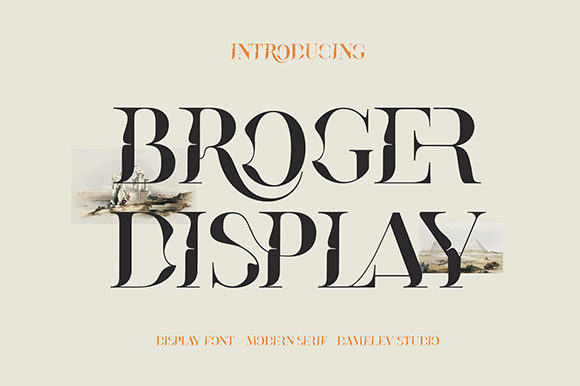 Broger: A Modern Display Font for Web Design