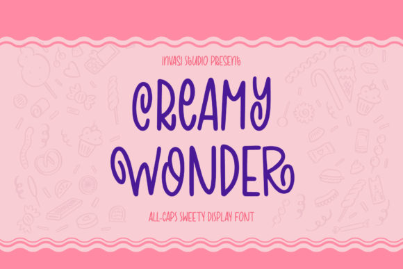 Creamy Wonder: A Unique Display Font for Campaigns
