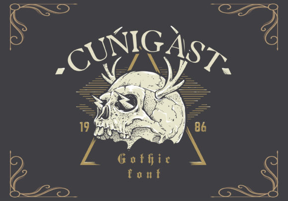 Cunigast: A Bold Vintage Display Font for Brand Identity