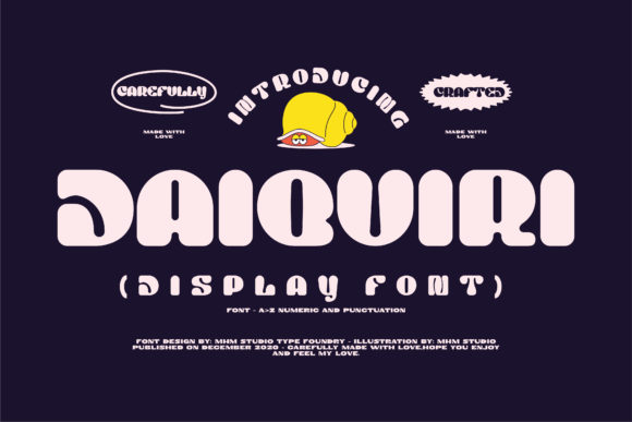 Daiquiri: A Bold Display Font for Editorial Design