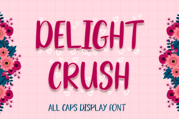 Delight Crush: A Joyful Display Font for Web Design