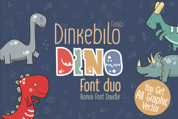 Dinkebilo Dino: A Playful Display Font for Web Design