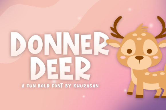 Donner Deer: A Winter Display Font for Web Design