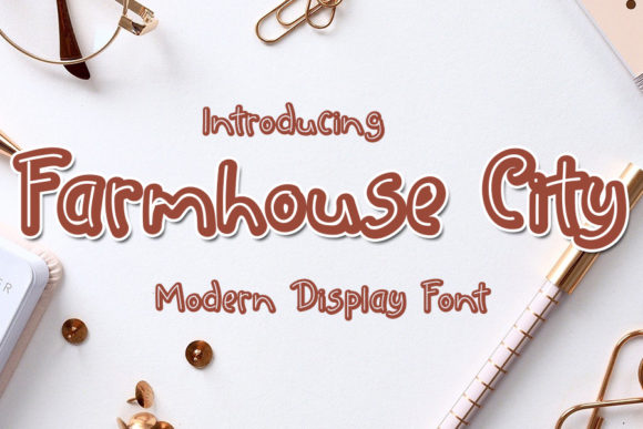 Farmhouse City: A Trendy Display Font for Your Brand