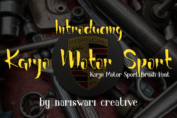 Karjo Motor Sport: A Bold Display Font for Modern Editorial