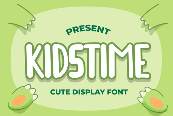 Kidstime: A Cute Display Font for Campaigns