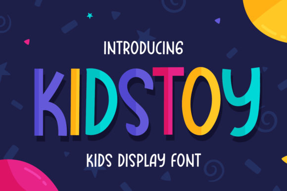 Kidstoy: A Bold Display Font for Brand Identity