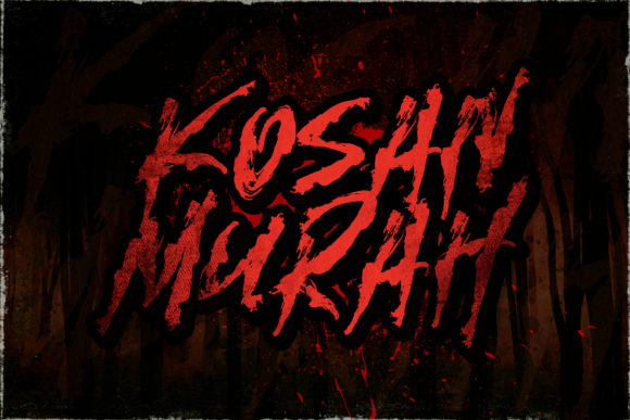 Kosan Murah: A Horror Display Font for Bold Editorial Design