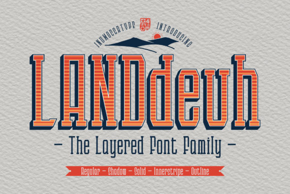 Landdeuh: The Bold Display Font for Brand Identity