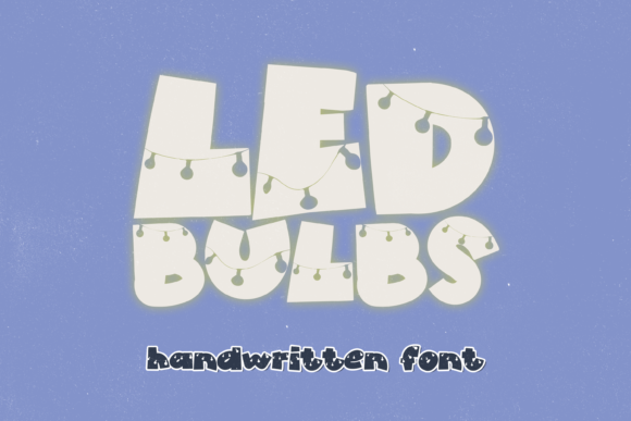 Led Bulbs: A Cute Display Font for Branding