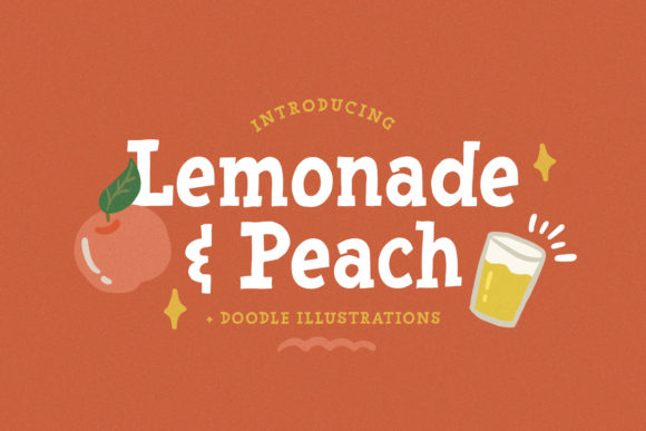 Lemonade Peach: A Fun Display Font for Branding
