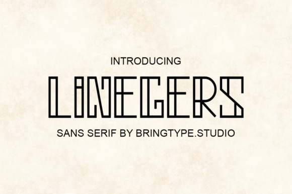 Linegers: A Techno Display Font for Creative Makers