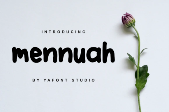 Mennuah: A Neat Display Font for Modern Branding