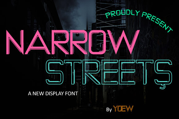 Narrow Streets: A Modern Display Font for Campaigns
