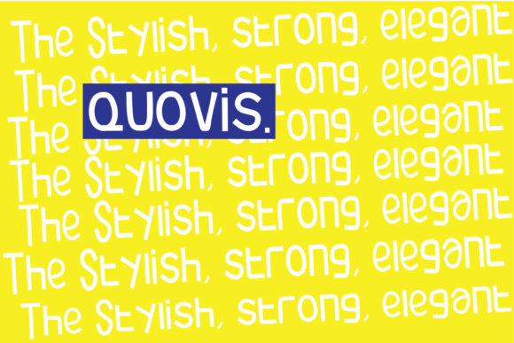 Quovis: A Bold Display Font for Crafters