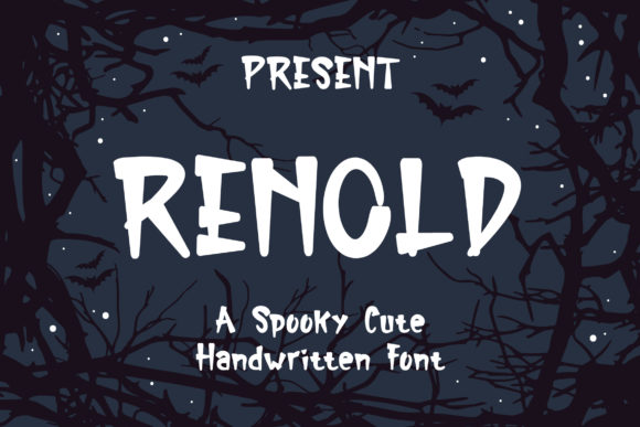 Renold: A Bold Display Font for Halloween Crafts