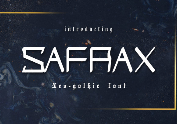 Safrax: A Neo Gothic Display Font for Editorial Impact