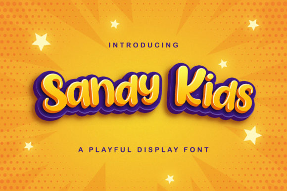 Sandy Kids: A Playful Display Font for Web Design