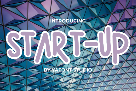 Start-up: A Playful Display Font for Editorial Design