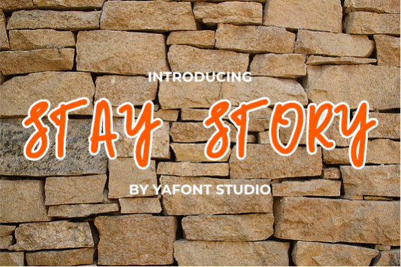Stay Story: A Playful Display Font for Brand Identity