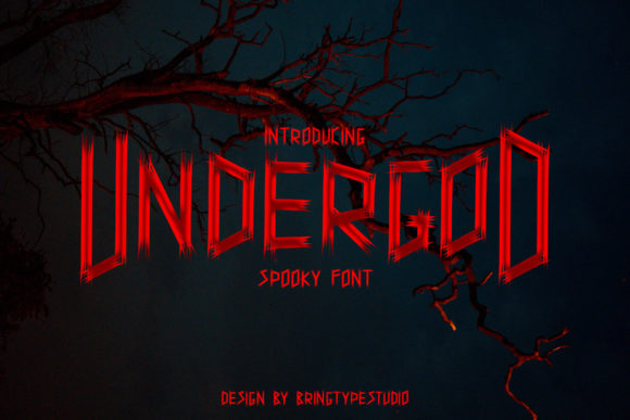 Undergod: A Dramatic Display Font for Bold Campaigns