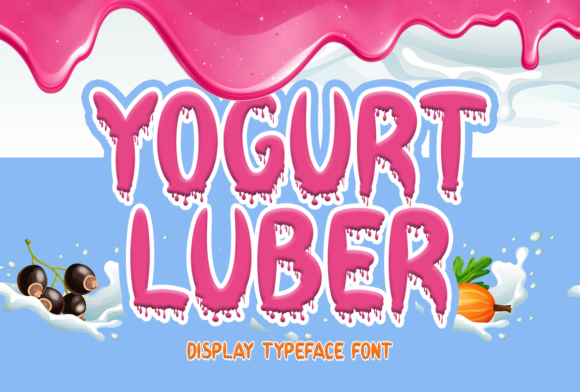 Yogurt Luber: A Cute Display Font for Small Business Branding